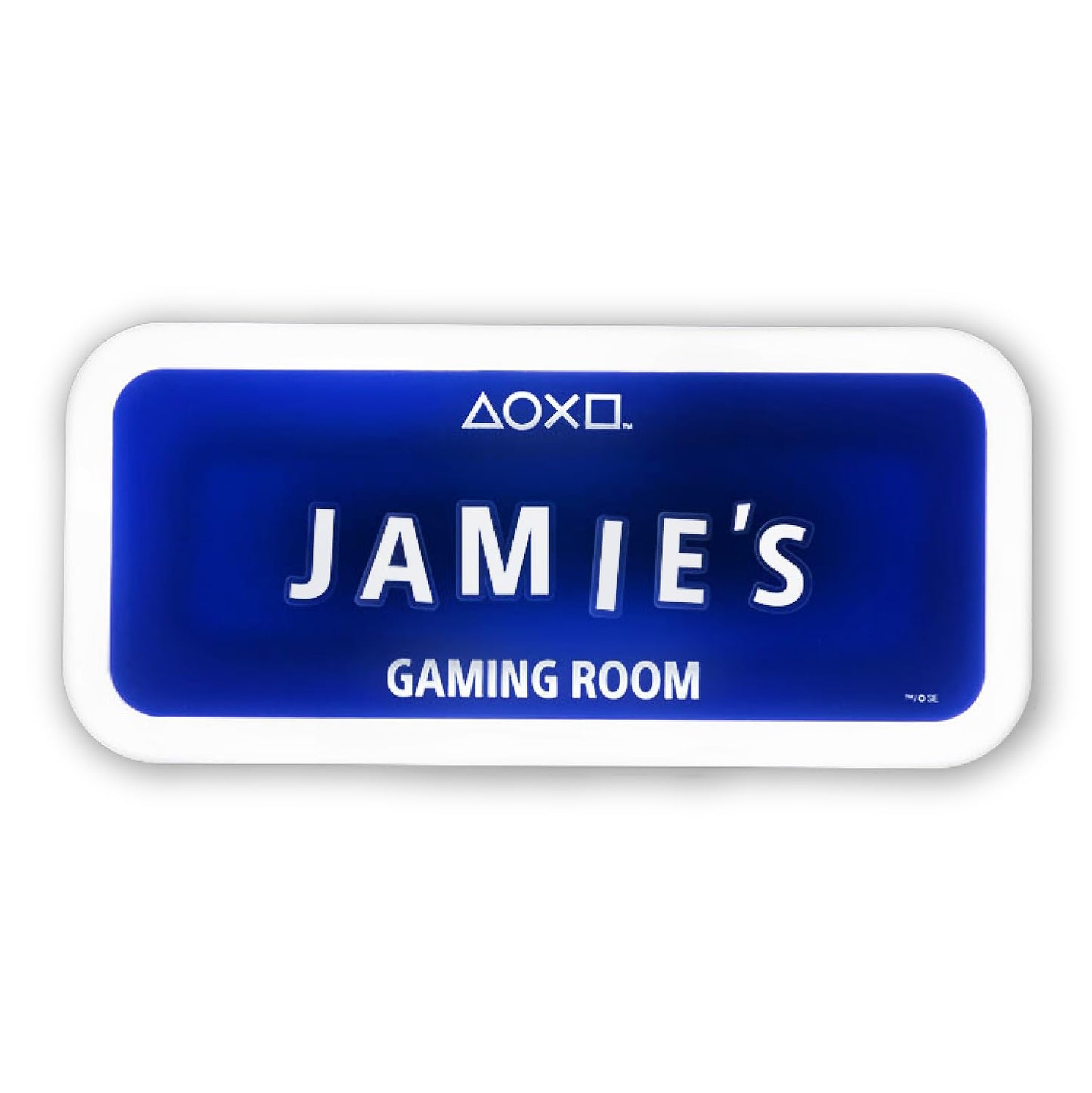 PlayStation Light up Room Sign - Officially Licensed Customisable Gaming Room Decor, Stickers for Personalisation Included, LED Light Powered by 3xAAA Batteries | Paladone