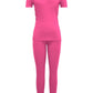 TOPONSKY Women Mujer 2 Piece Outfits Work Jogger Sets Workout Hot Pink,L