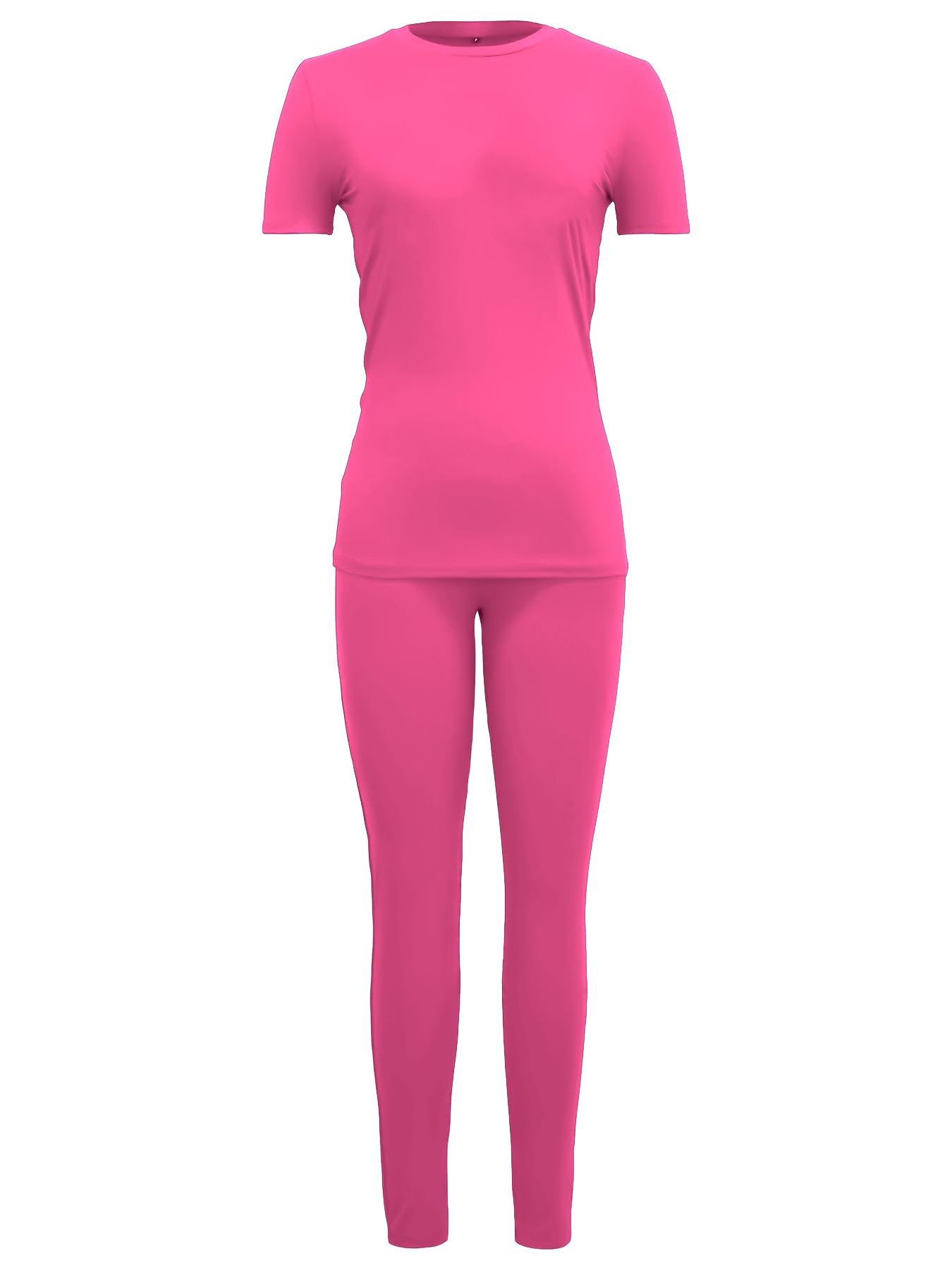 TOPONSKY Women Mujer 2 Piece Outfits Work Jogger Sets Workout Hot Pink,L