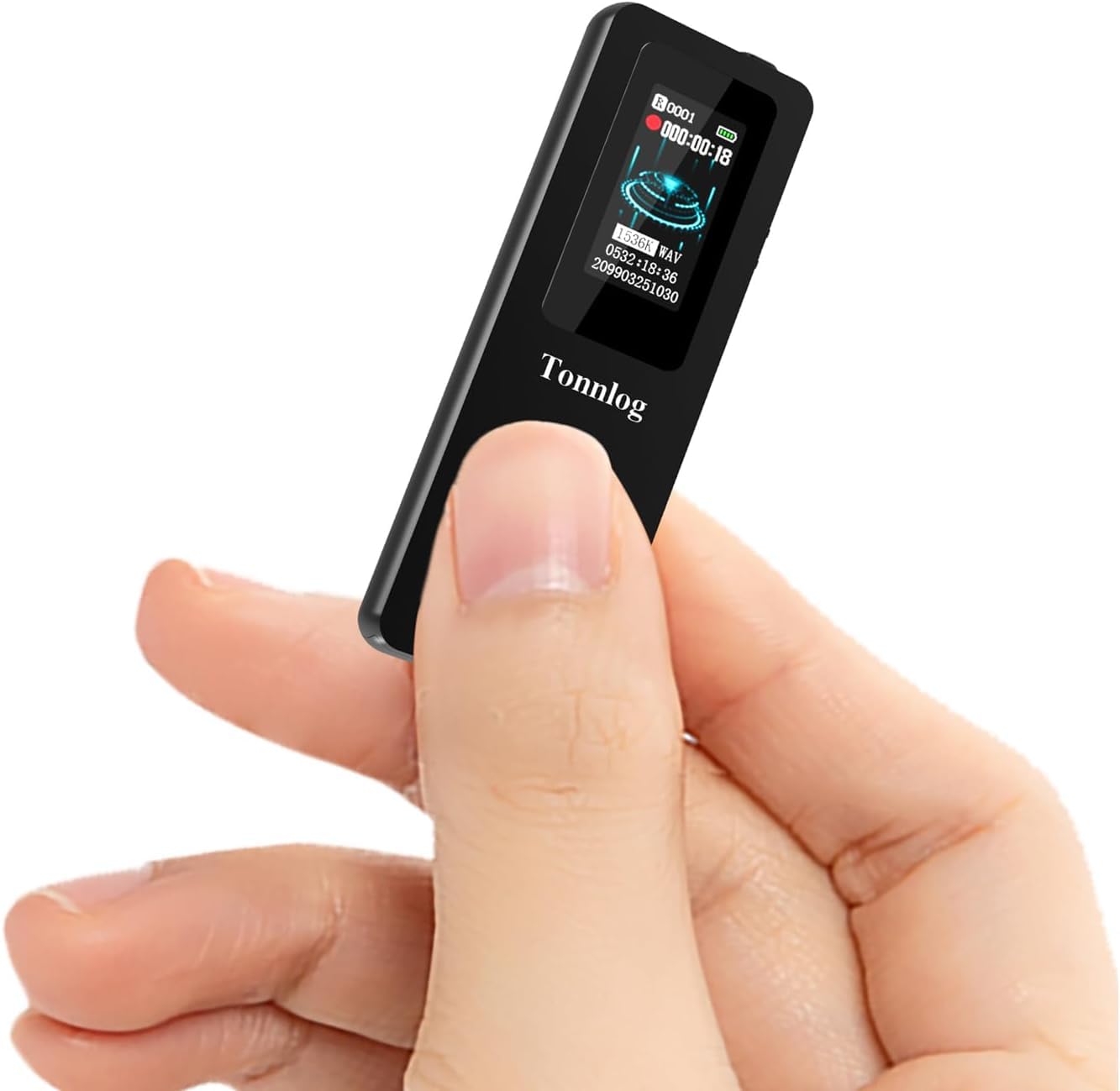 128GB Digital Voice Recorder, Tonnlog 1536Kbps Voice Activated Recorder with Playback, HD Noise Reduction for Lectures Interviews Meetings Classes