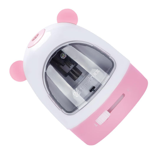 EXCEART Electric Pencil Sharpener Eye Liner Pencil Sharpeners Pencil Sharpeners Handheld Vertical Pencil Sharpener Personal Pencil Sharpener Pupils Automatic Pink Battery Plastic