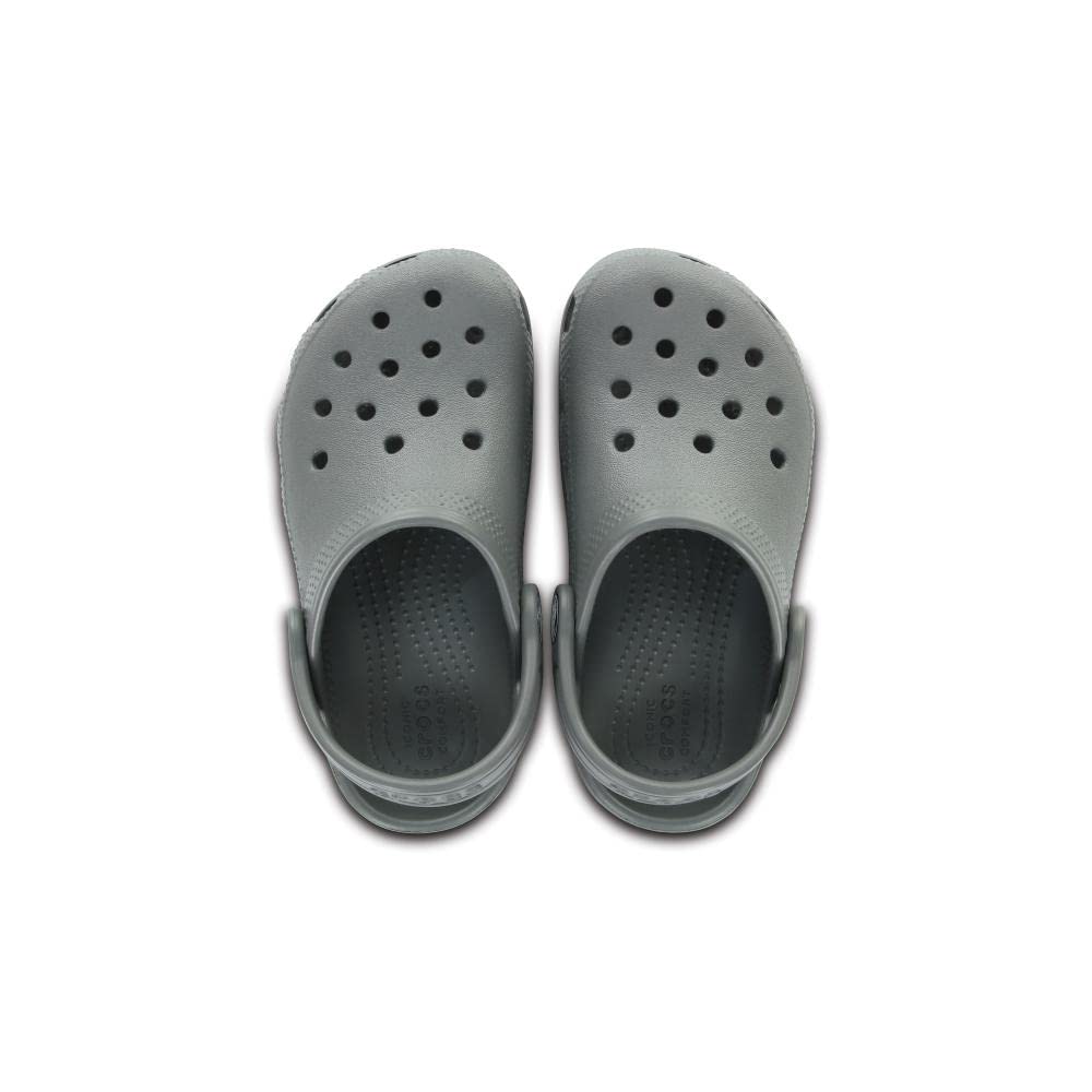Crocs Kids Classic Clog (Toddler) - Clogs for Kids - Synthetic Upper - Ventilation Holes - Round Toe Slate Grey 4 Toddler M