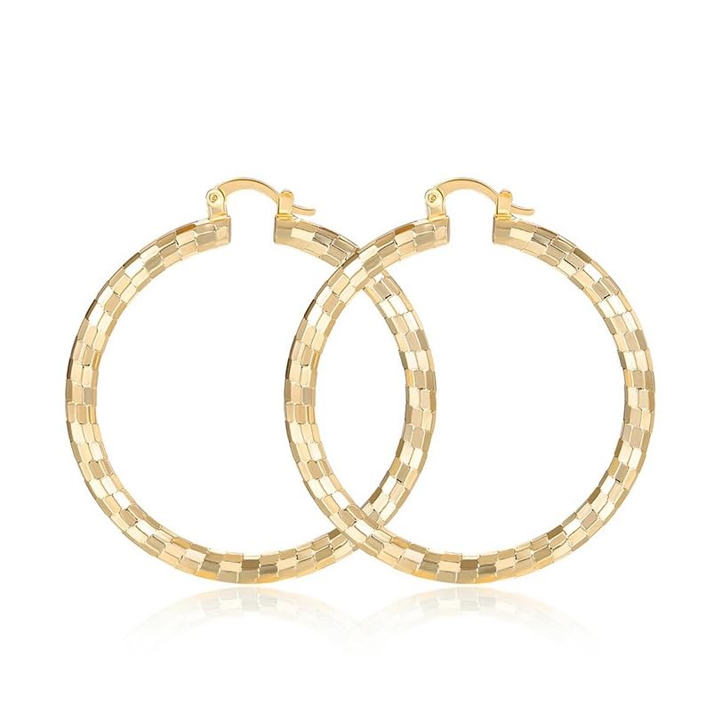 Fashionable Gold Hoop Earrings for Women - Hypoallergenic Hoop earrings Trendy Gold Earrings for women Perfect Gold Hoops Earrings Birthday Gift Idea