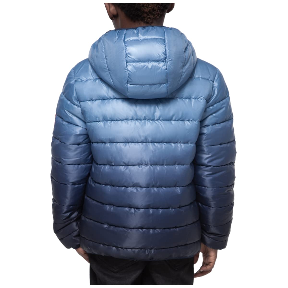 Rokka&Rolla Boys' Reversible Lightweight Puffer Jacket Hooded Water-Resistant Winter Coat