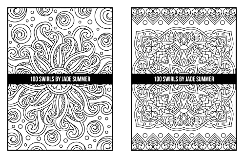 100 Swirls Coloring Book: For Adults with Fun, Easy, and Relaxing Designs