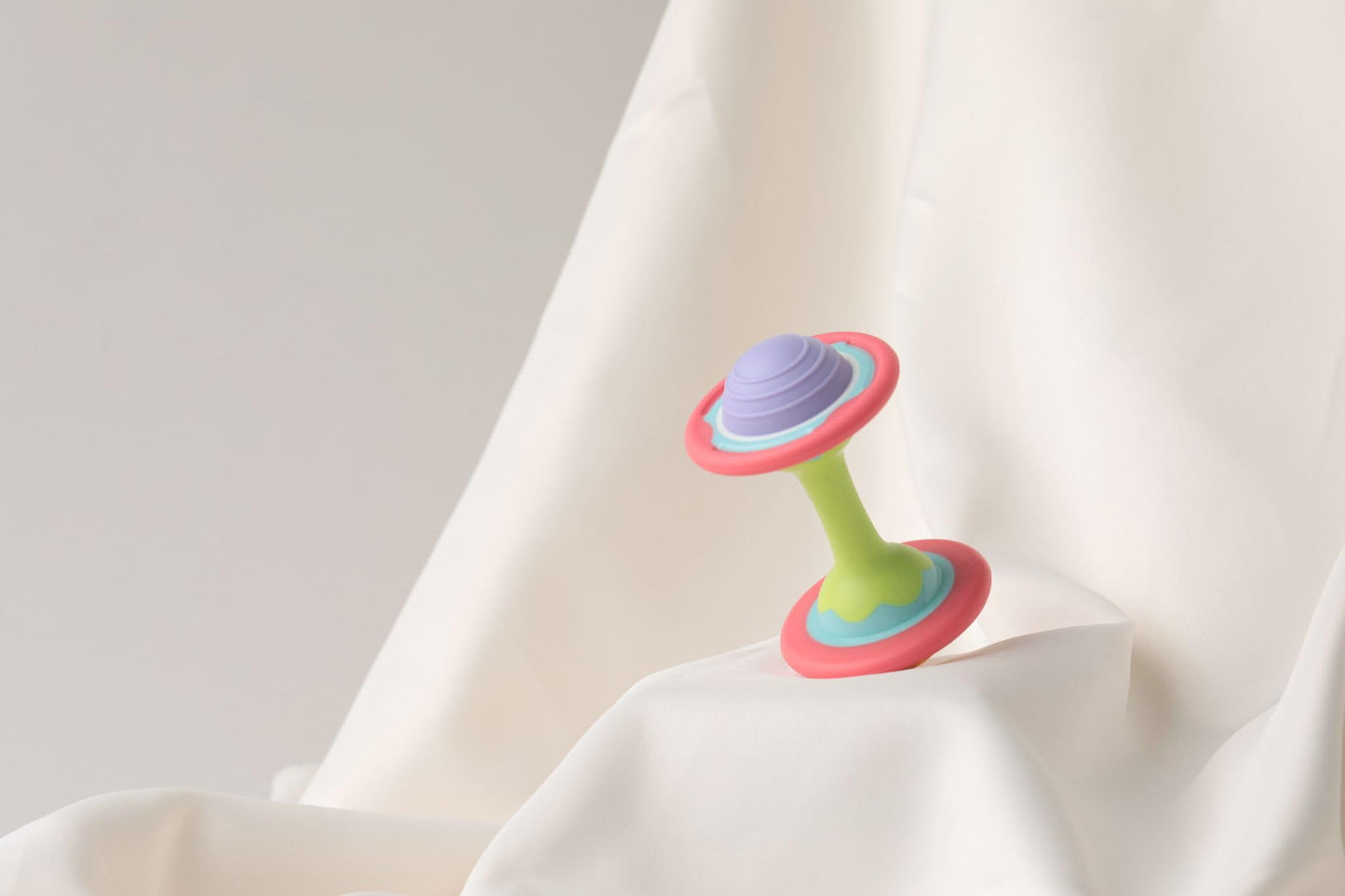 BaBeloved Mini Dumbbell Baby Teething Toys Multiple Sensory Montessori Durable Exercises Workout Soft Food-Grade Teethers for Babies Rattling Teething Relief, Chew Baby Toys 0-6 Months, BPA Free