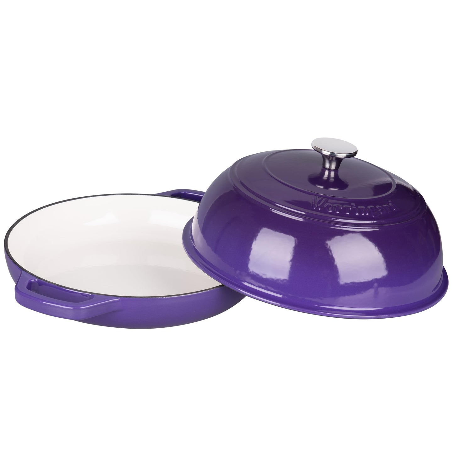 VORRINGARD Enameled Cast Iron Dutch Oven Pot with Lid, Bread Oven for Sourdough Bread Baking, Dutch Ovens with Bread Proofing Basket& Baking Supplies Set, 6 Quart, Purple