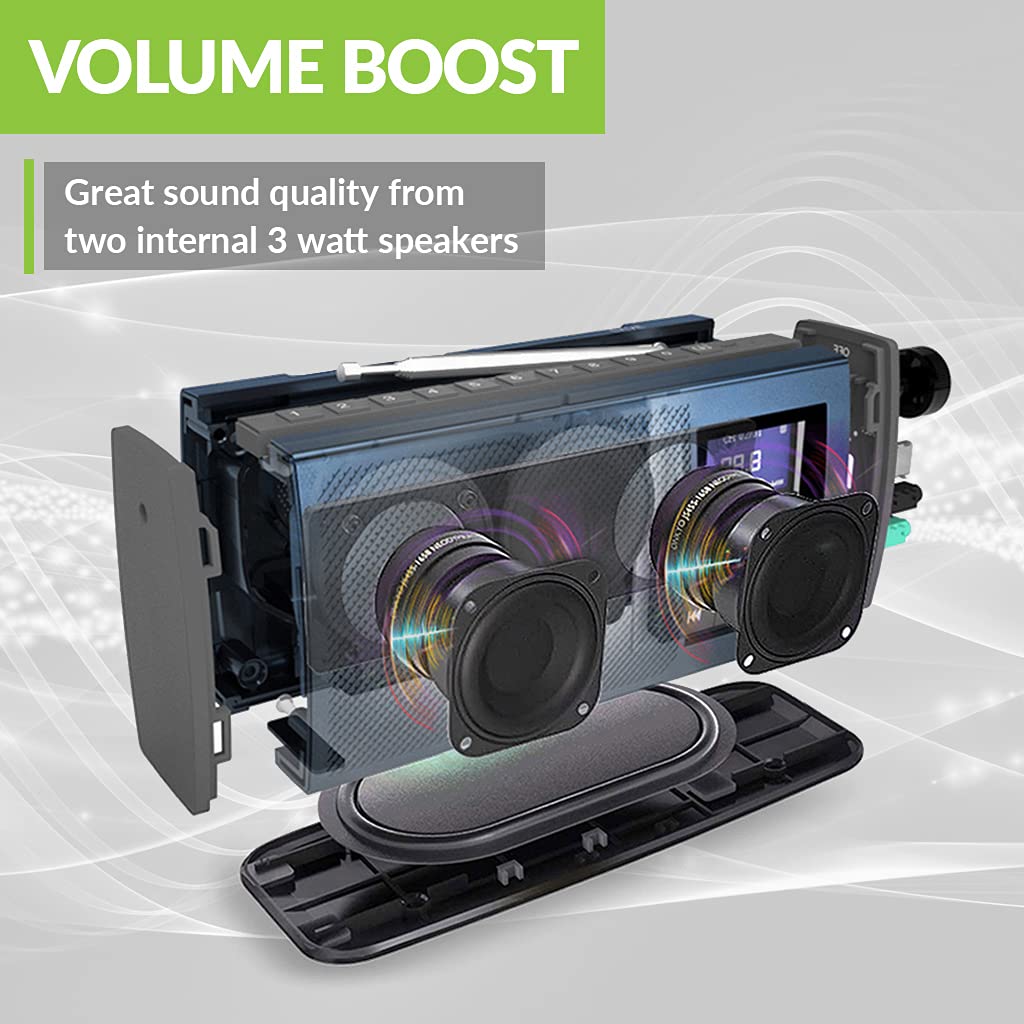 Avantree Wireless Portable TV Speaker & FM Radio 2-in-1, with Low Latency Bluetooth TV Transmitter, Ideal for Seniors, Hard of Hearing - Audikast 4860