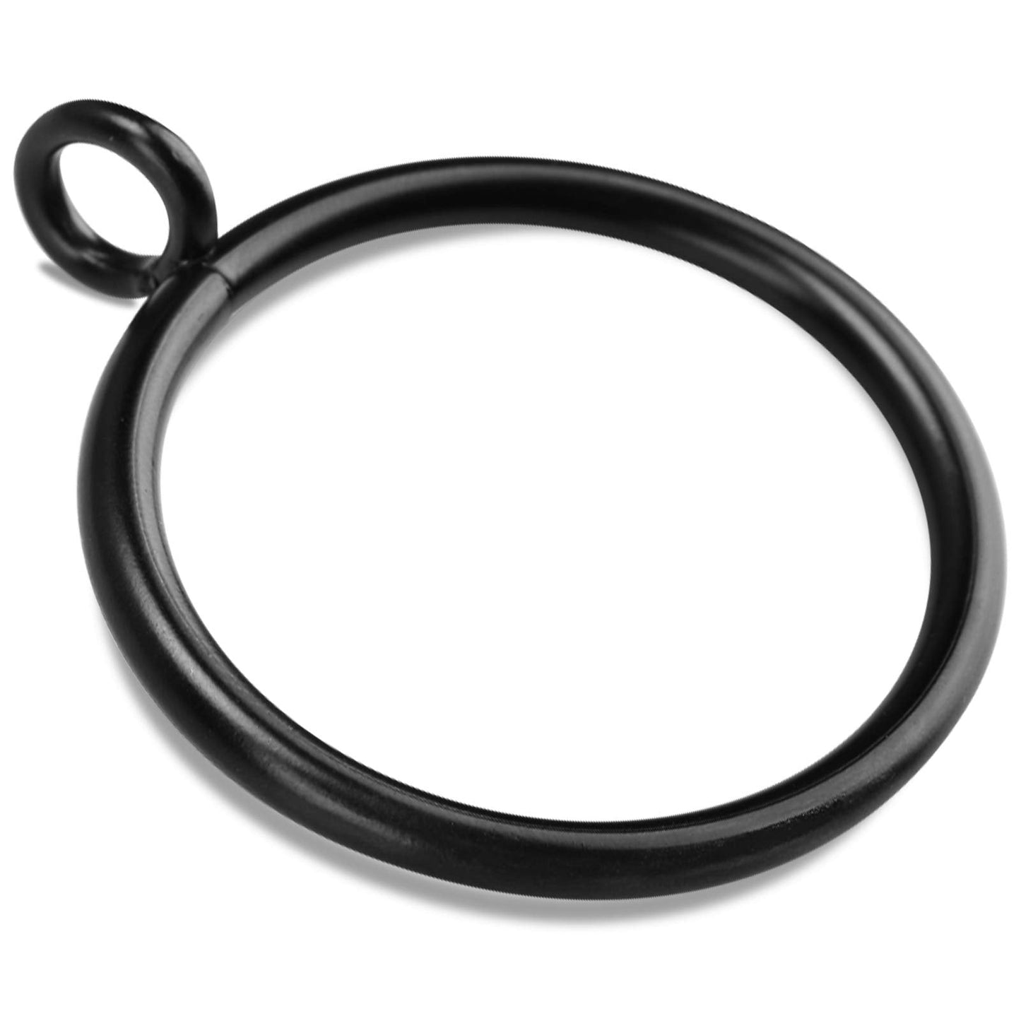 40 PCS Black Curtain Rings, Curtains Ring with Eyelet Apply for Up to 1 1/4-inch Curtain Rod (1.5 Inch Drapery Rings)