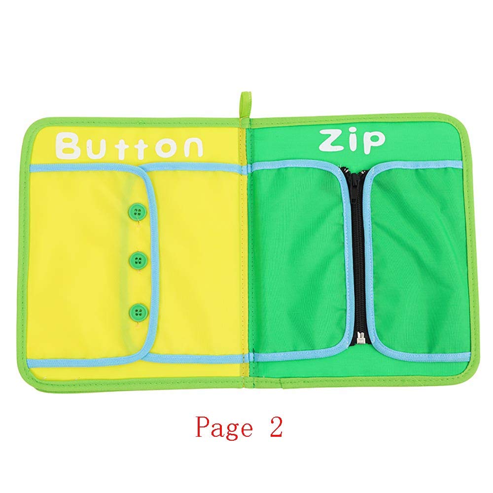 Kghios Montessori Toys Materials for Toddlers BusyBoard,Busy Board Learn to Dress Board Early Learning Basic Life Skills - Zip, Snap, Button, Buckle, Lace & Tie Educational Tools Preschool Learning