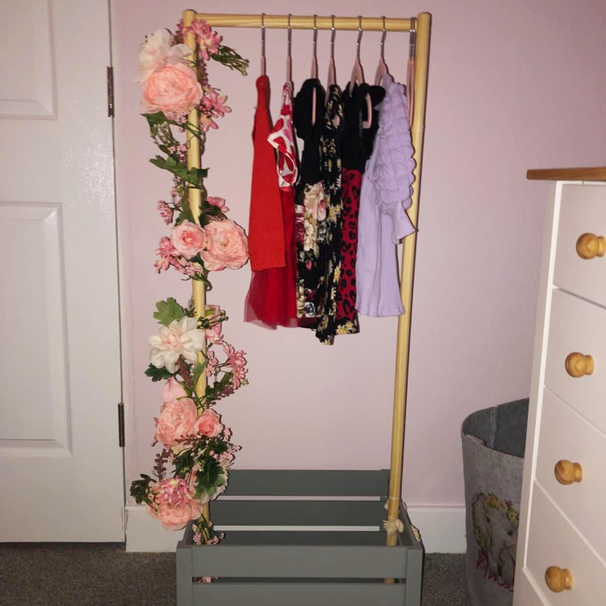 Blush Peony Flowers, OrgMemory Rose Flower Vine, Light Pink Flower Garland, 6' Floral Garland for Wedding Decor Home Table Runner Mantle Decoration