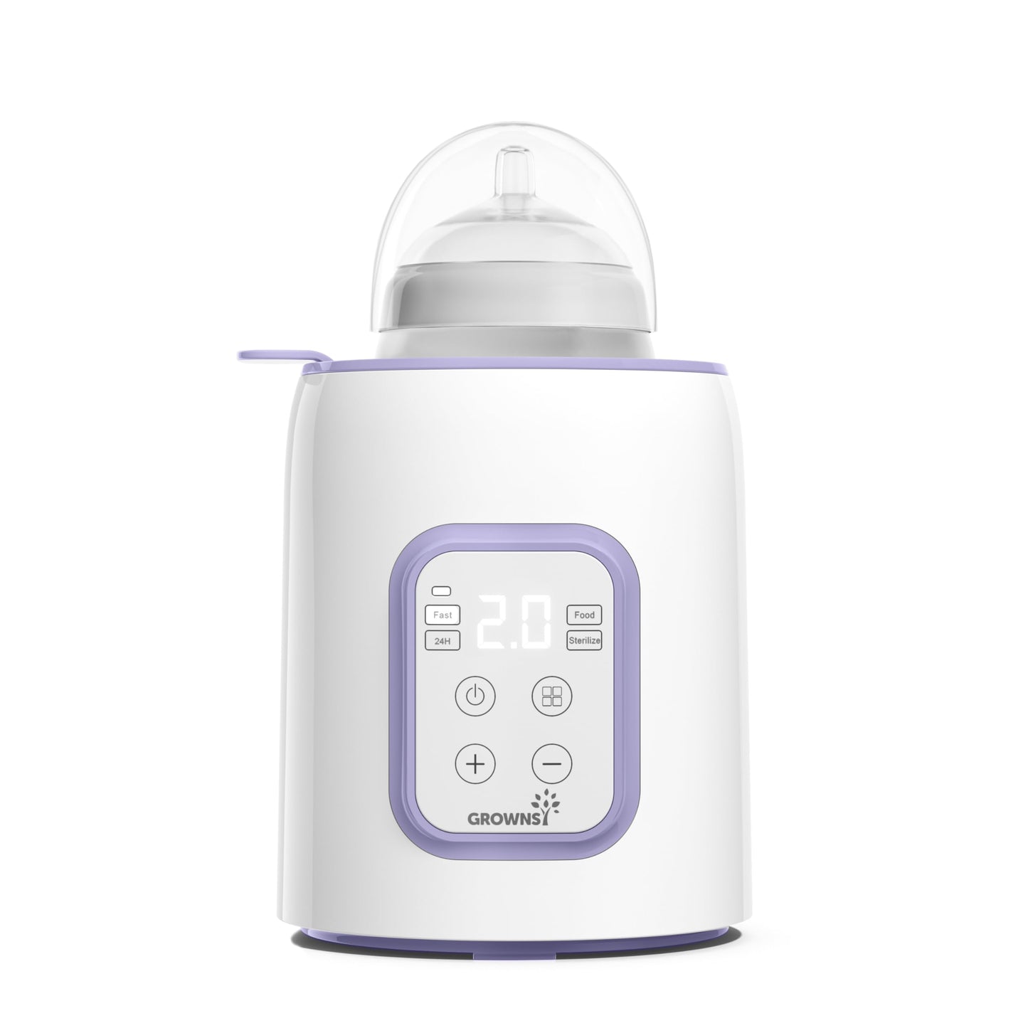 Bottle Warmer, GROWNSY 8-in-1 Fast Baby Milk Warmer with Timer for Breastmilk or Formula, Accurate Temperature Control, with Defrost, Sterili-zing, Keep, Heat Baby Food Jars Function