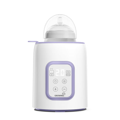 Bottle Warmer, GROWNSY 8-in-1 Fast Baby Milk Warmer with Timer for Breastmilk or Formula, Accurate Temperature Control, with Defrost, Sterili-zing, Keep, Heat Baby Food Jars Function