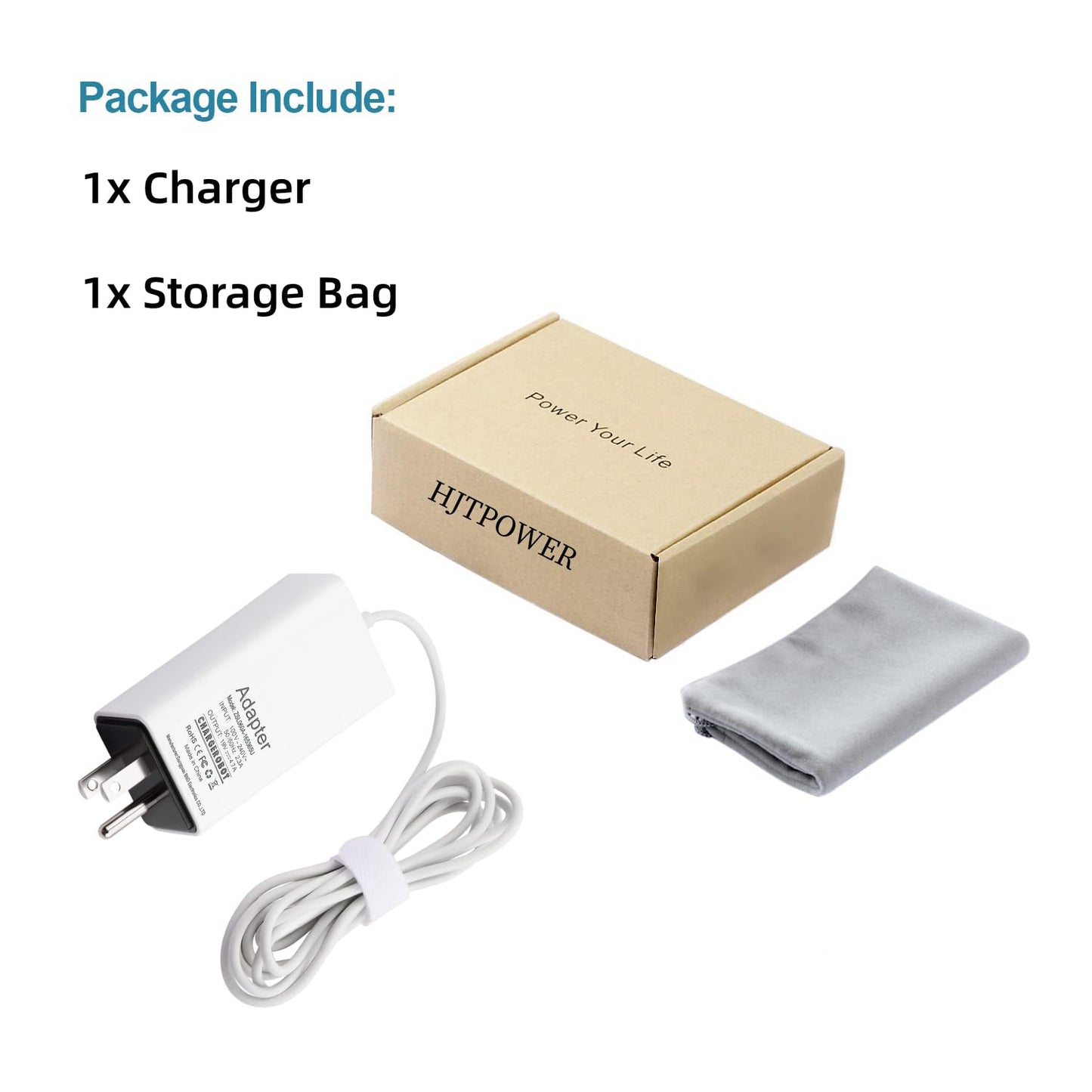 HJTPOWER 85W Charger for MacBook Pro 15 inch Retina(Mid 2012 to Mid 2015), Replacement for Magnetic 2 A1398 A1424 Power Adapter