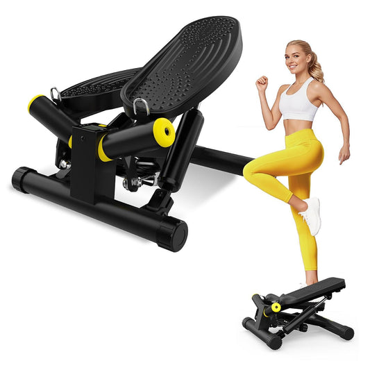 Mini Twist Stepper, Stepper Machine with 330LBS Weight Capacity, Mini Stair Stepper for Full Body Workout, Adjustable Step Height, Smooth and Quiet, Mini Stepper for Men Women