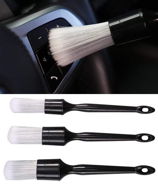 Birbenben Car Exterior and Interior Detail Brushes, Scratch Free Auto Cleaning Brush Kit, Soft Synthetic Bristles Detailing Brush, Car Care Cleaner Duster Supplies Set for Vehicles Wheels, Vent