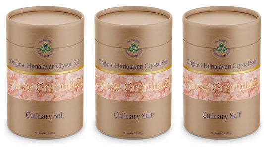 Original Himalayan Crystal Salt - Coarse Granulated - Culinary Salt for Healthy Cooking - Mineral Rich Salt with Great Flavor (3 Pack)