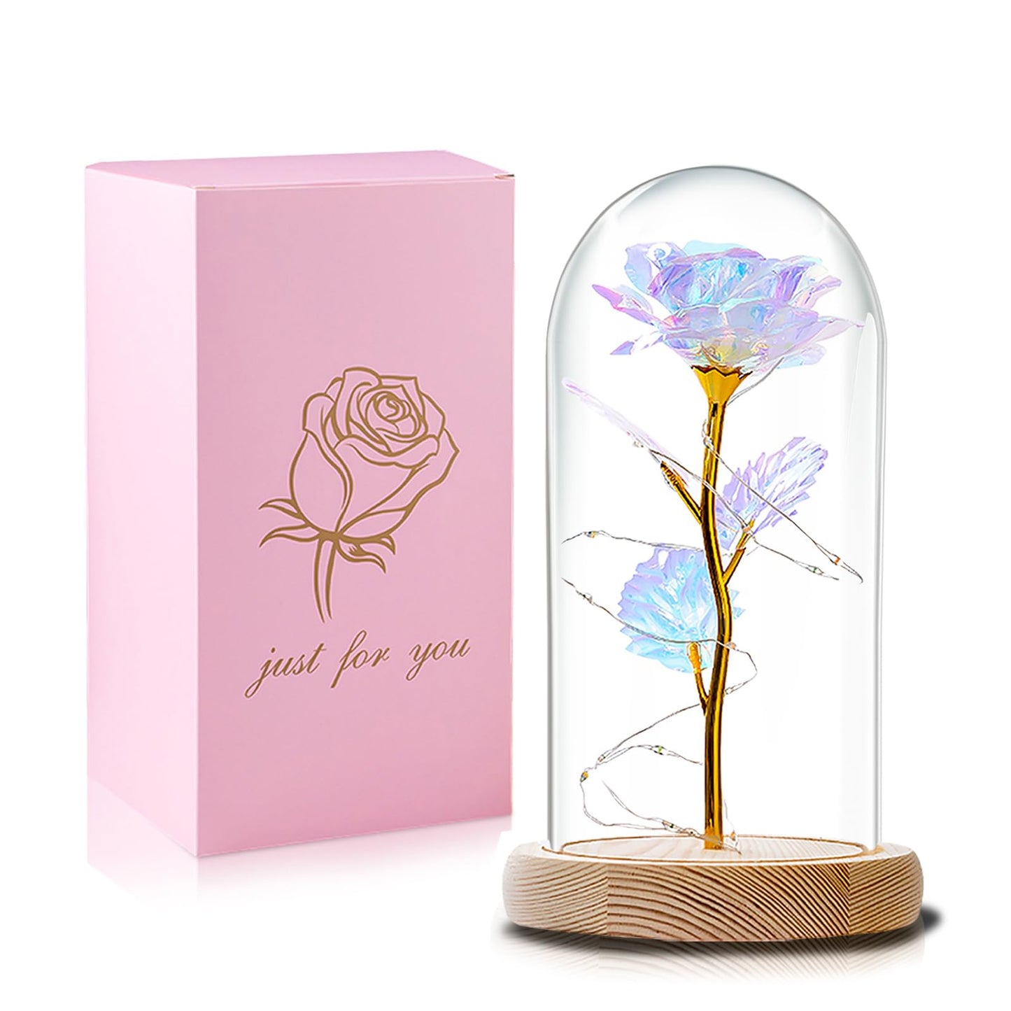Mothers Day Rose Gifts for Mom Flowers Rose Gifts for Women,Birthday Gifts for Women,Purple Butterfly Flowers for Mom Mother Day Flower Gifts from Daughter Son,Gift for Sister,Her,Grandma,Wife