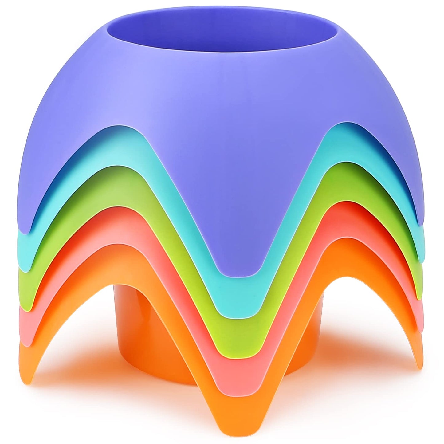 8-Pack Beach Sand Coasters Drink Cup Holders - Must-Have Accessories for Women, Adults, and Families on Beach Vacation - Multicolor