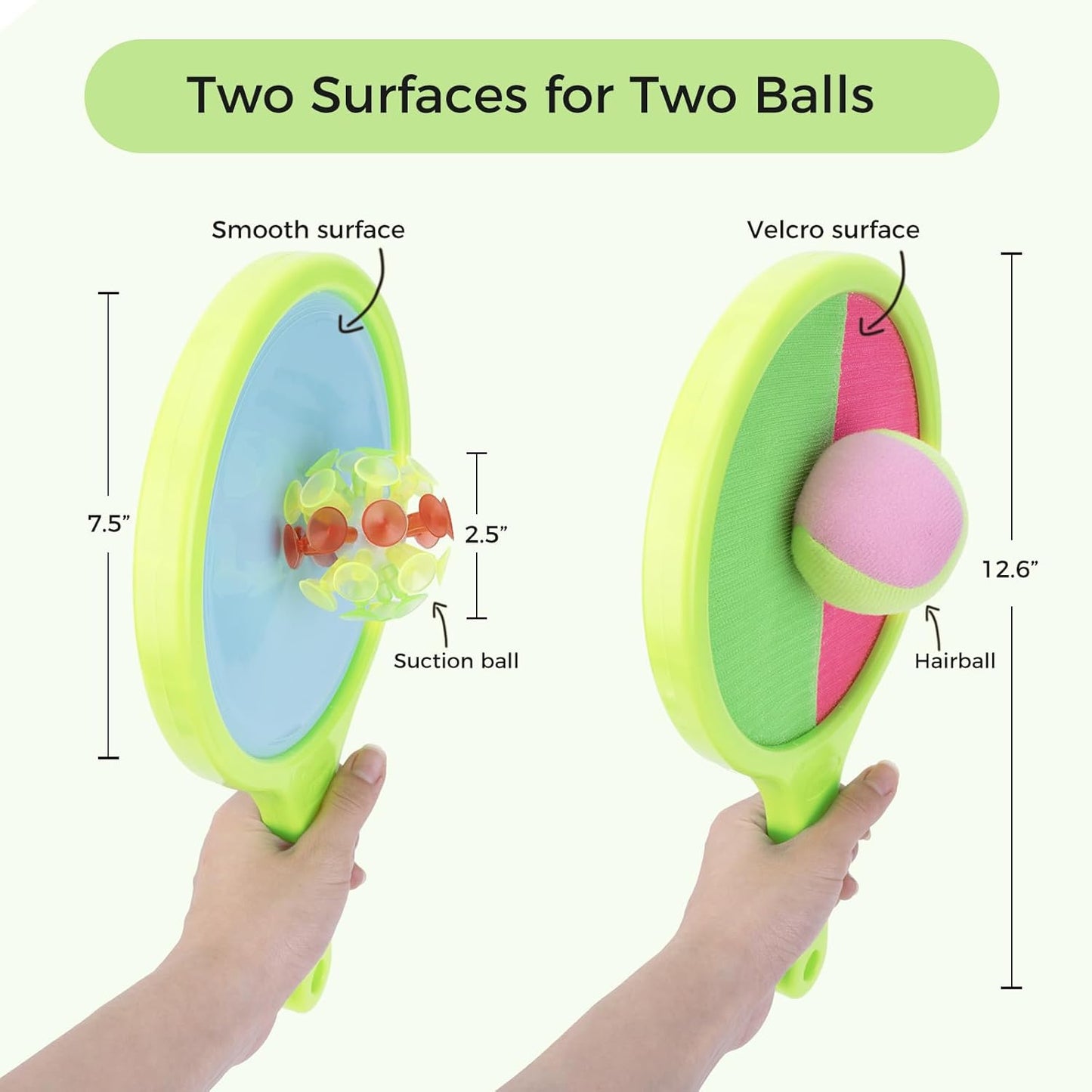 Kids Toys Toss and Catch Ball: Outdoor Games Ball and Catch for Yard Playground and Beach - Outside Activities for Kids Age 3+