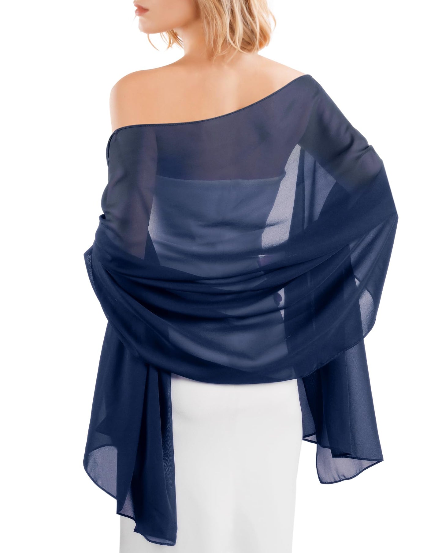 FURTALK Chiffon Shawl Wraps for Women Evening Dresses Soft Scarf Formal Wedding Bridal Scarves