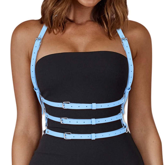 BODIY Plus Size Harness Punk Leather Harness Belts Women Fashion Rave Body Harness