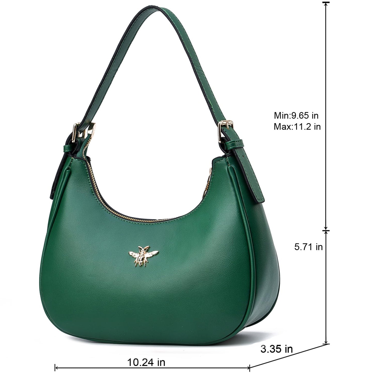 CROJUYI Small Crescent Shoulder Bags Purses for Women Retro Classic Clutch Hobo Tote Purse and Handbag Cute Crossbody Bags