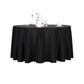 Ascoza 2pack 108 Inch Black Round Tablecloth in Polyester Fabric for Wedding/Banquet/Restaurant/Parties