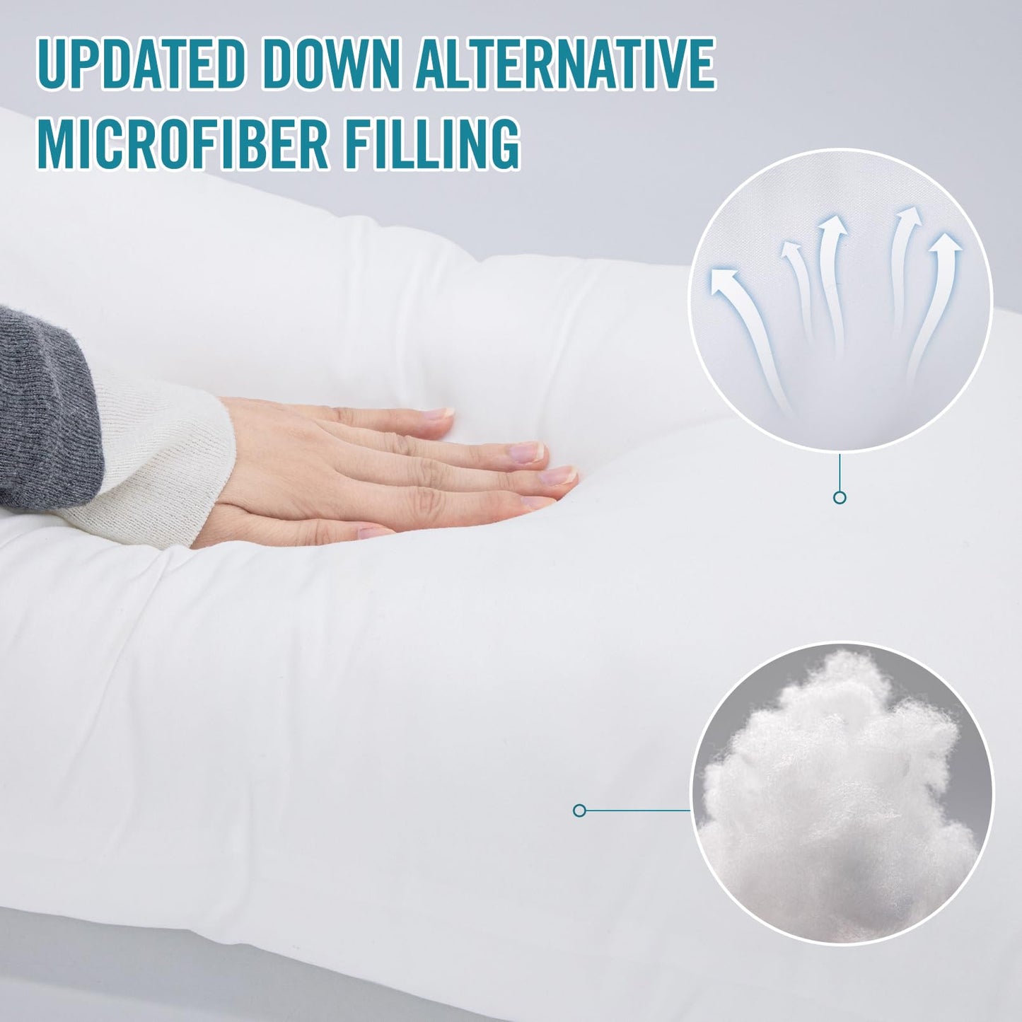 Sycoodeal Hotel Collection Bed Pillows for Sleeping 2 Pack,Standard Size Cooling Pillows,Hotel Quality with Premium Soft Down Alternative Fill for Side Stomach Back Sleepers