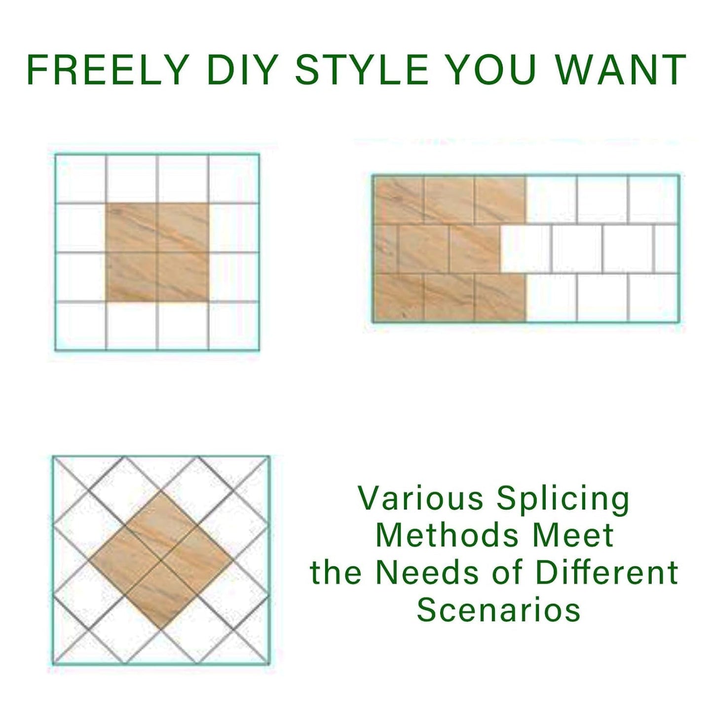 Peel and Stick Floor Tile 20-Pack 20 Sq.Ft Matte Pattern Flooring, 12” x 12” Self Adhesive Vinyl Flooring DIY for Kitchen, Bathroom, Laundry, Pure White