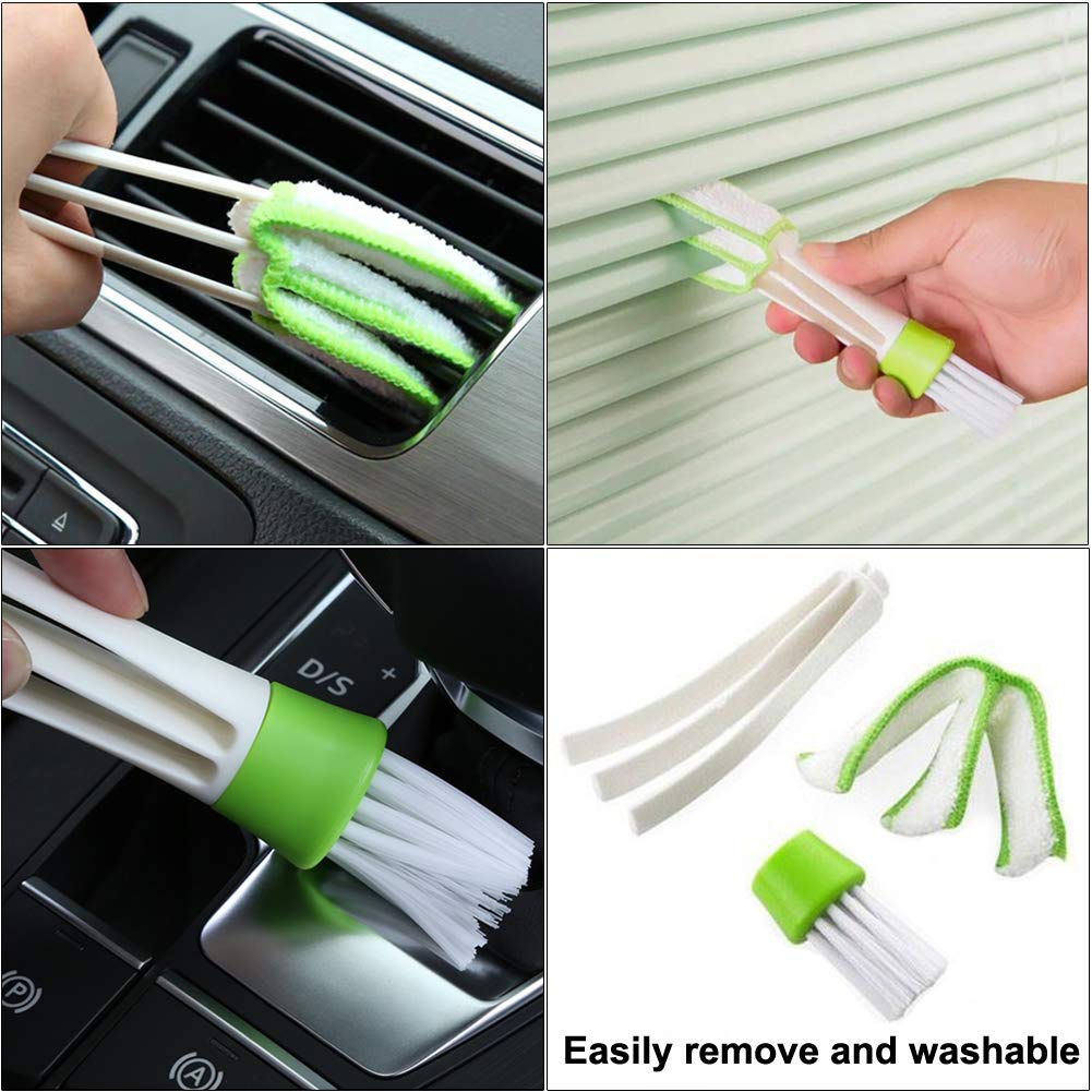 Window Track Cleaning Brush Kit - 5 Pack Multifunctional Handheld Crevice Brush for Blinds, Sliding Doors, Tile Grout, Bottles & Shutters