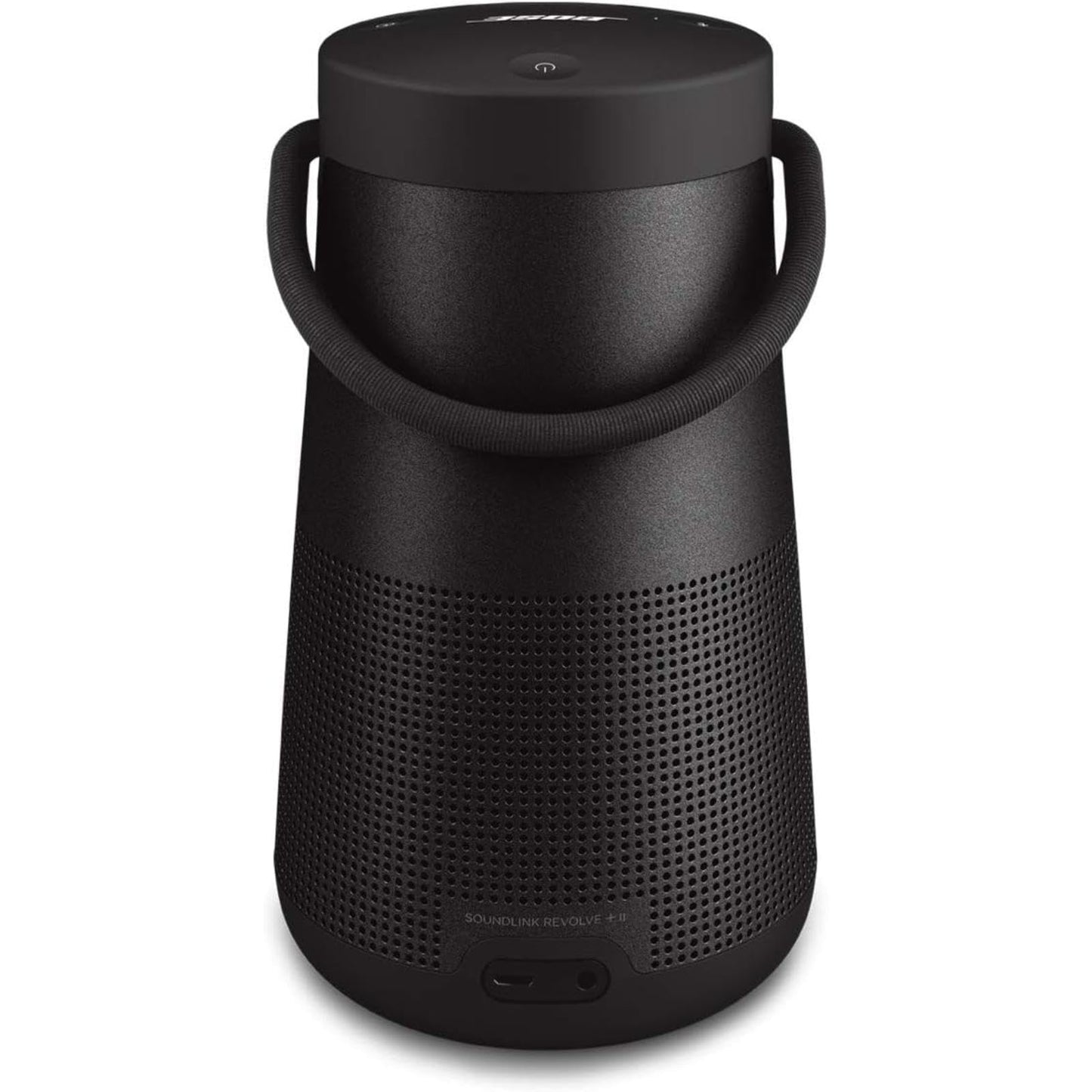 Bose SoundLink Revolve+ (Series II) Bluetooth Speaker, Portable Speaker with Microphone, Wireless and Water Resistant with 360 Degree Sound, Long Lasting Battery and Handle, Black