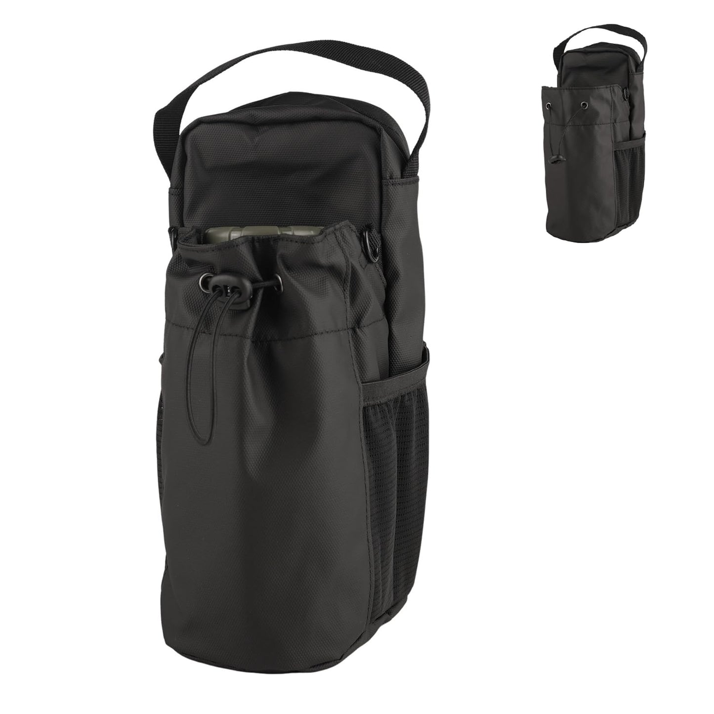 Moulin Fitness Magnetic Gym Bag, Magnetic Water Bottle Gym Bag,Portable pull cord water bottle bag, Securely Attaches to Gyms Equipment For Trave, Sports, Work (Green)