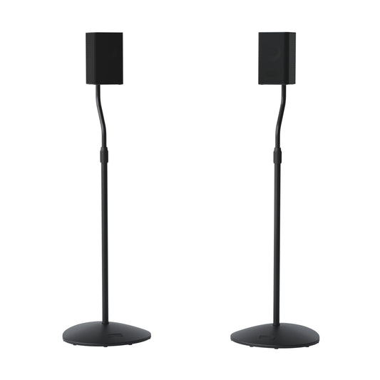 SANUS Speaker Stands Pair - Adjustable Height Speaker Stands for Satellite & Bookshelf Speakers up to 3.5lbs - Tool-Free Adjustment & Easy DIY Assembly