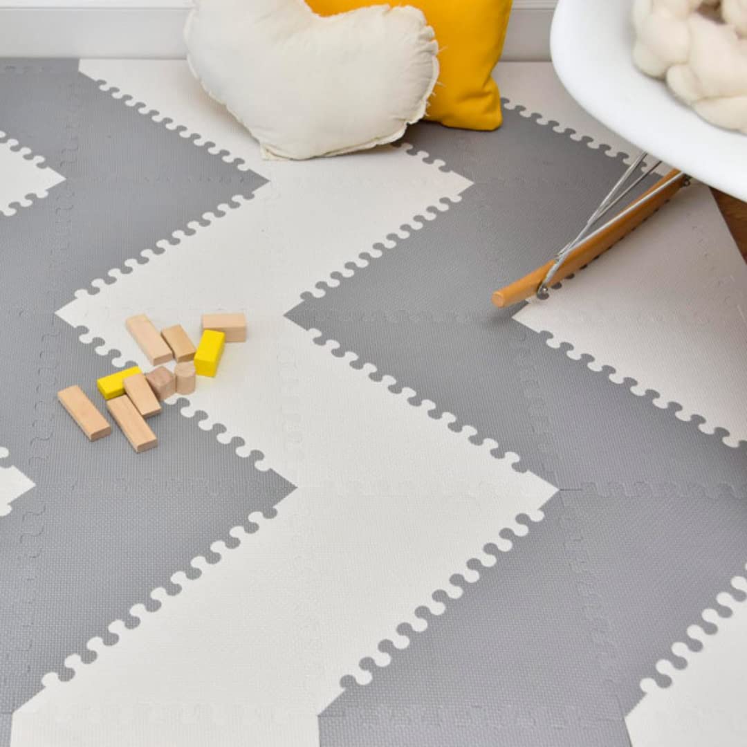 Soft Non-Toxic Baby Play Mat | Toddler Playmat | 72 Pcs 51.2 in x 64 in | Colorful Jigsaw Puzzle PlayMatFoam Floor Mats for Kids & Babies | EVA Foam Interlocking Tiles for Gym, Nursery, Playroom