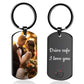 Custom Keychain, Personalized Keychain with Photo Text, Customized Double-sided Photo Gift for Boyfriend Family