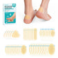 Hydrocolloid Gel Blister Bandages Pads - Promifun Waterproof Adhesive Blisters Bandages - Blister Pads for Heel, Foot, Toe, Feet - Gel Blister Chshions for Prevention & Recovery (24ct, Variety Pack)