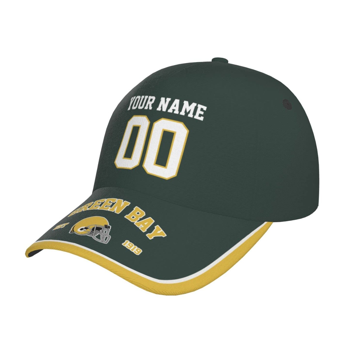 Custom Hats Caps for Men Women, Adjustable Football Style Baseball Hat, Personalized Design Any Name and Number Cap