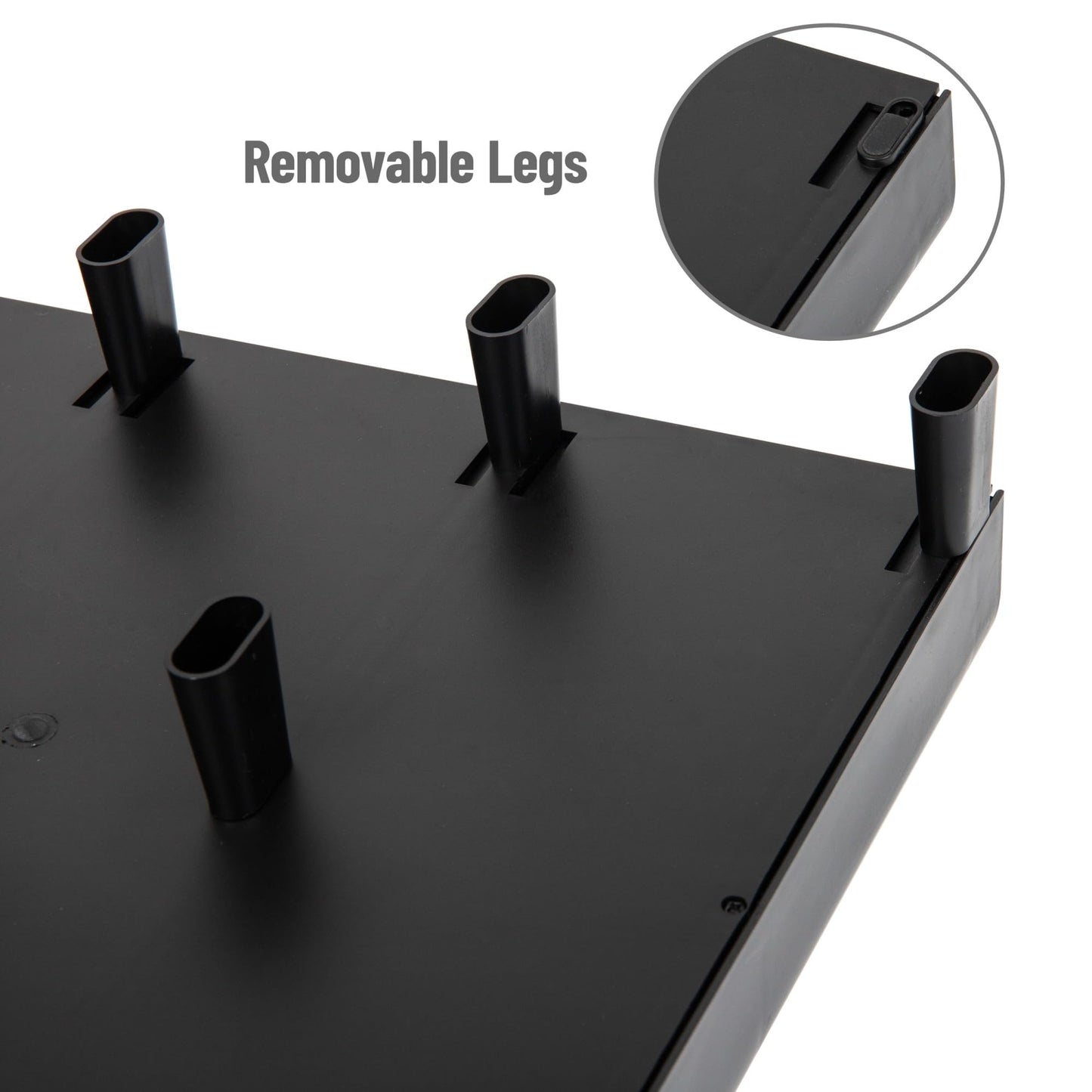 Mind Reader Monitor Stand, Laptop Riser, Desktop Organizer, Storage Drawer, Office, Plastic, 13.5"L x 13"W x 4"H, Black