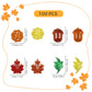 100PCS Acrylic Leaves Mini Pumpkins Acorns Maple Leaves Acrylic Fall Decorations, Thanksgiving Table Scatter Fall Vase Filler Gems for DIY Crafts, Home Decoration, Thanksgiving and Autumn Decor