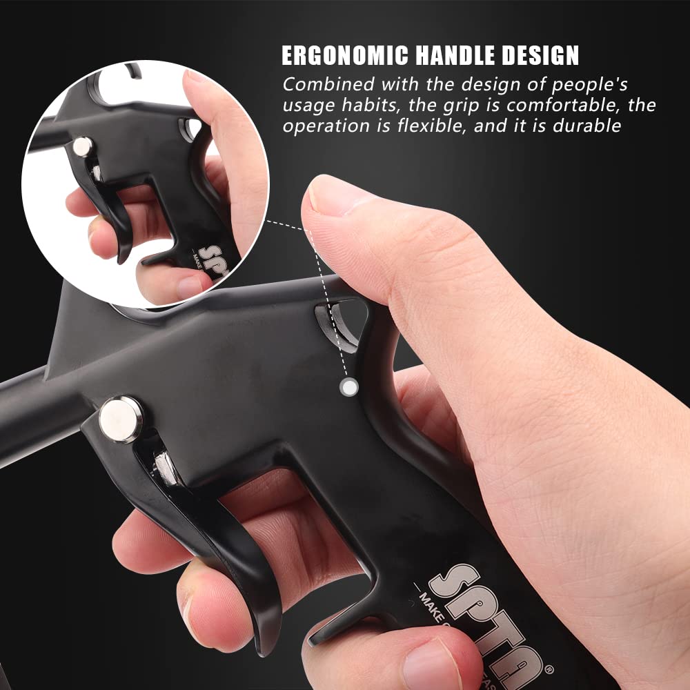 SPTA Car Cleaning Gun, Car Blow Gun Trumpet Head High Pressure Dryer Blow Gun, Car Cleaning Air Gun Kit, Vortex Air Cleaning Tool for Quickly Blasts Dirt and Dust from Surface