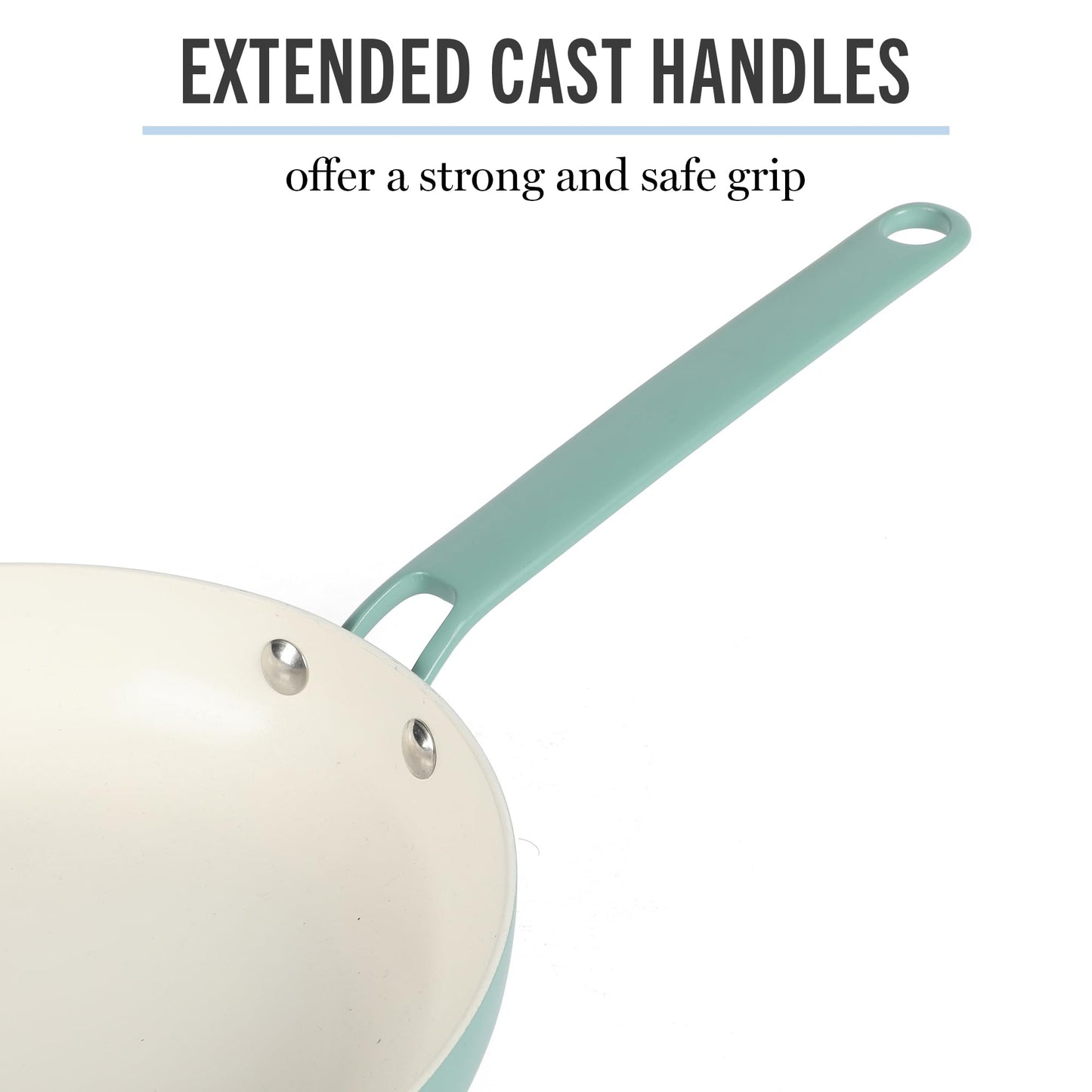 Martha Stewart Emmeline Premium Nonstick PFA Free Ceramic Interior 12 Piece Heavy Gauge Enamel Aluminum Pots and Pans Cookware Set - Teal