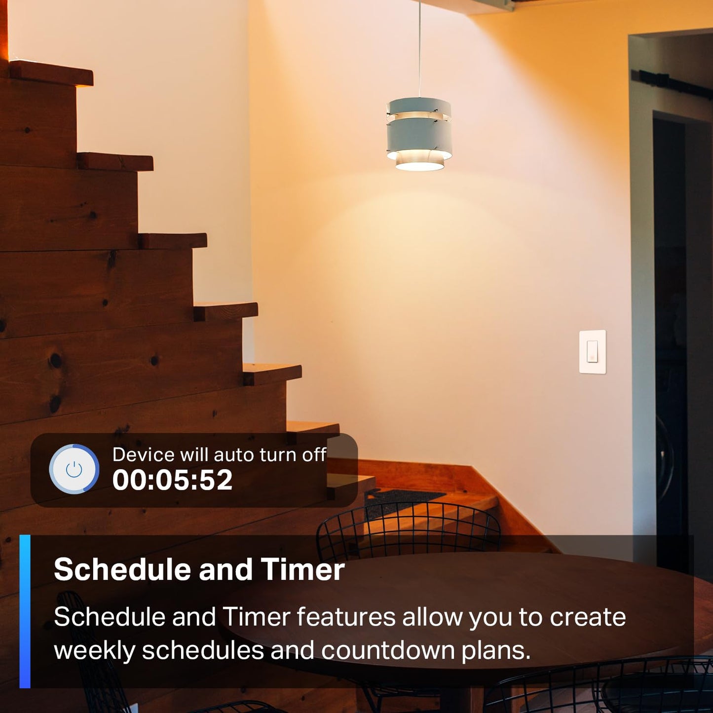 TP-Link Tapo Matter Smart Light Switch: Voice Control w/Siri, Alexa & Google Home | UL Certified | Timer & Schedule | Easy Guided Install | Neutral Wire Required | Single Pole | Tapo S505(2-Pack)