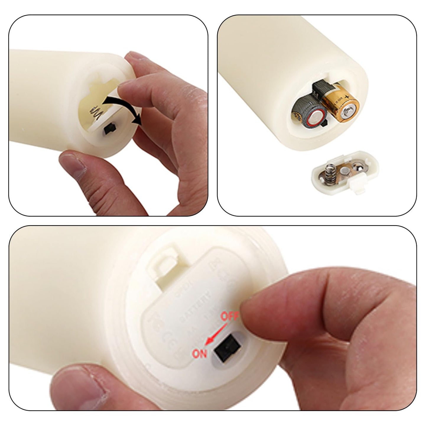 Unieasy Flameless Candles Battery Operated LED Candles with Timer and Remote, Pack of 9 Real Wax Pillar Candles Flickering Candle for Home & Holiday Romantic Decor,(H4.5"4.9"5.8"6.8"7.9"8.6" x D2.3")