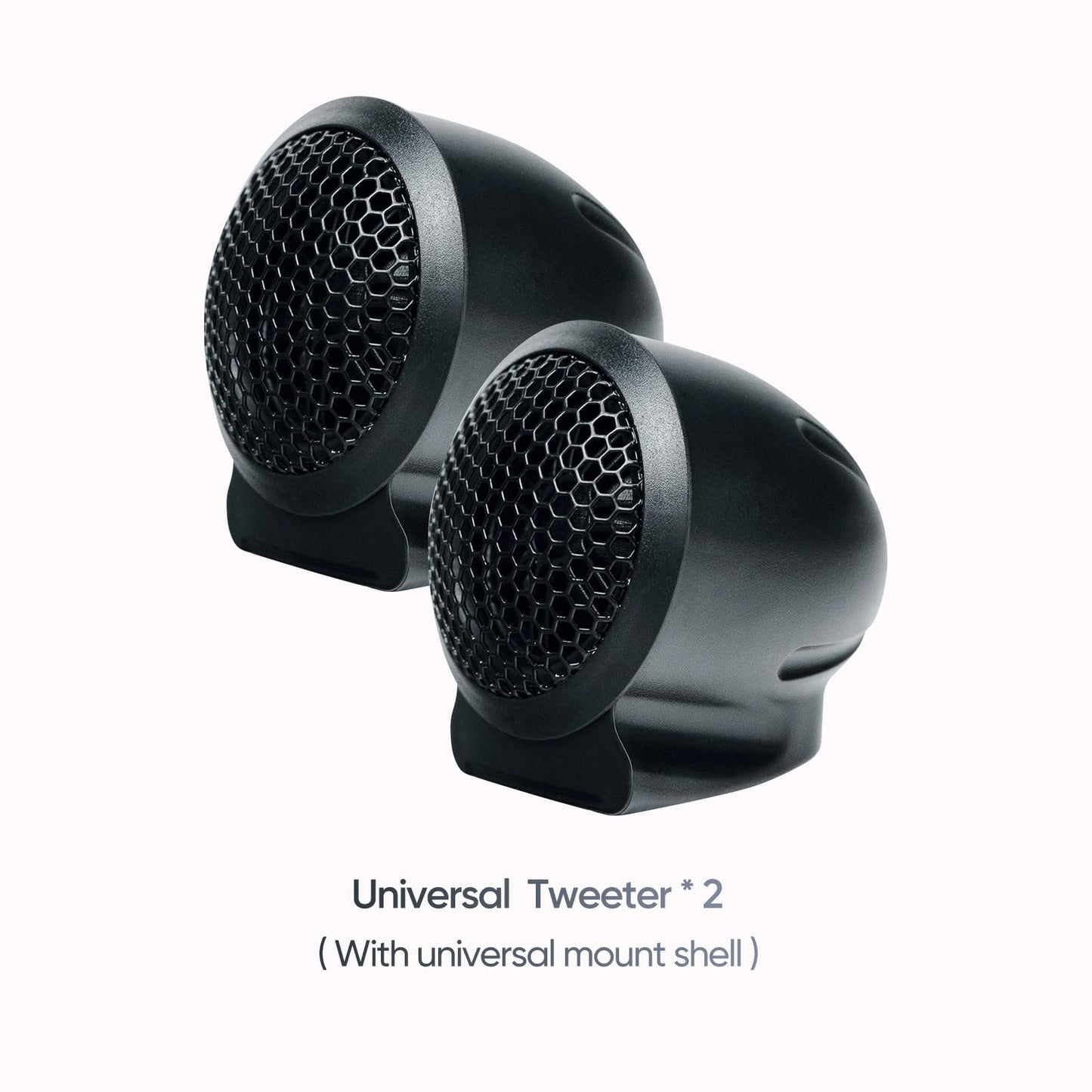 Seventour 6.5" 2-Way Component Car Audio Speaker,Full Range+Tweeter car Door Speakers,200W Max,4-Ohm,45-20kHz Frequency Response,Easy Installation with Splitter and Mounting Wire kit (Pair)