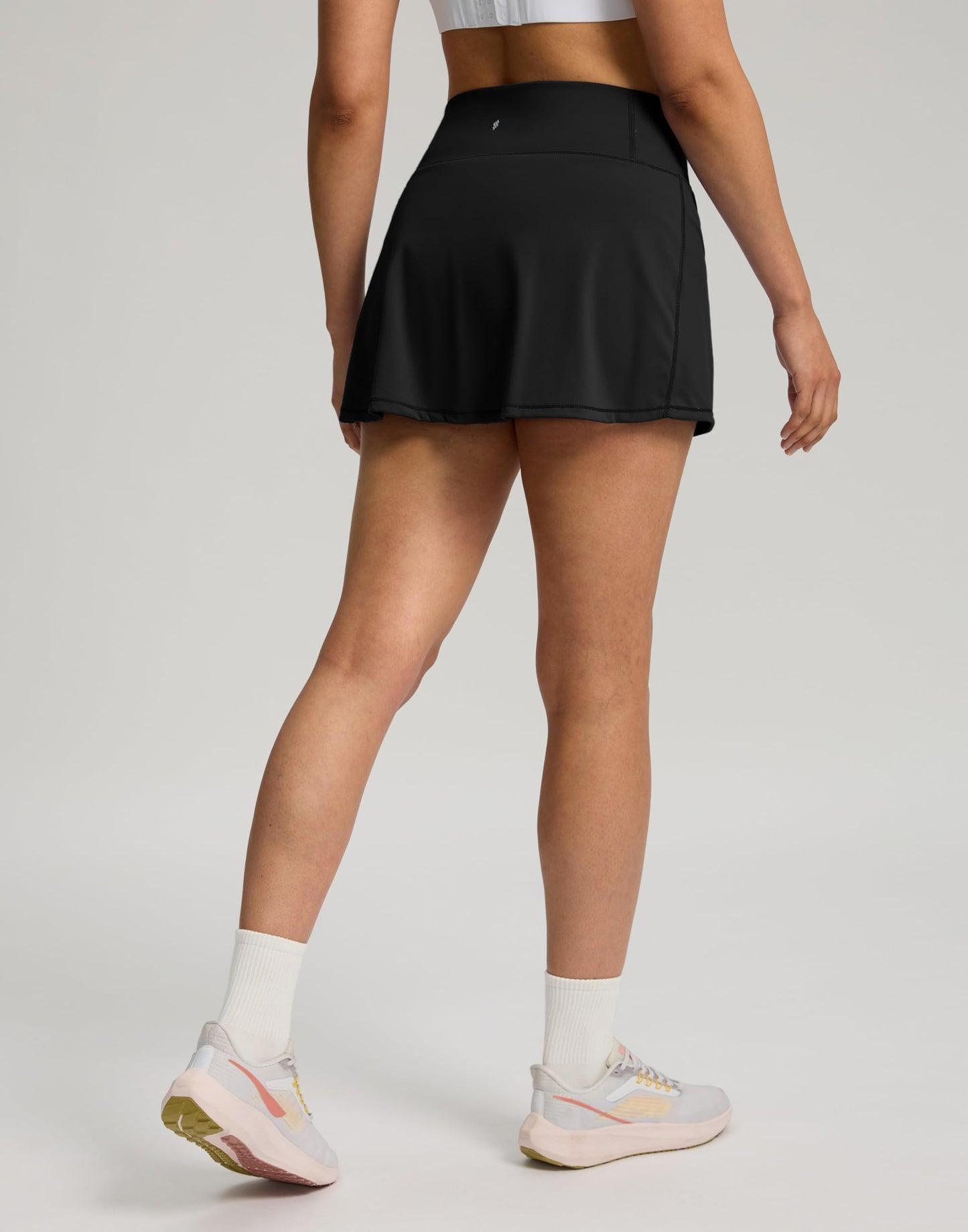Soothfeel Tennis Skirts for Women High Waisted Golf Skirt with Shorts Pockets Workout Athletic Skort for Summer Casual (Black, X-Small)