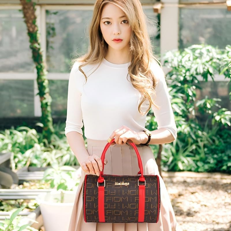 Pahajim 6-Pcs Women Handbag Purse Shoulder Bag Totes Satchel Bag Top-Handle Boston Bag Crossbody Bag Wallet Messenger Bag Set