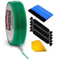 VViViD Knifeless Vinyl Wrap Cutting Tape Finishing Line 10M Plus 3M Toolkit (Blue Applicator Squeegee, Yellow Detailed Squeegee and Black Felt Edge Decals)