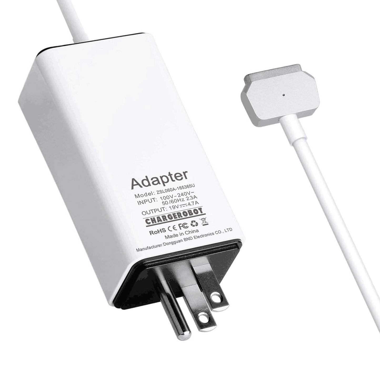 HJTPOWER 85W Charger for MacBook Pro 15 inch Retina(Mid 2012 to Mid 2015), Replacement for Magnetic 2 A1398 A1424 Power Adapter