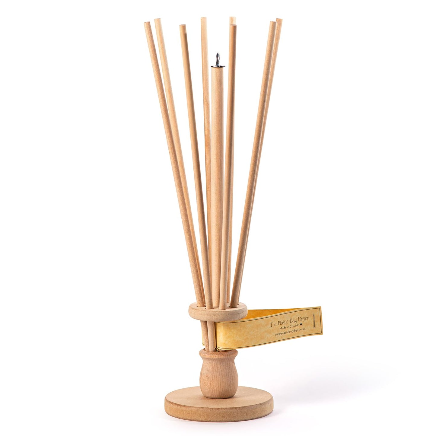 FloWorks Design Plastic Bag and Bottle Dryer - Patented; Multi-Purpose Drying Rack Saves Money and the Planet. Folds for Easy Storage